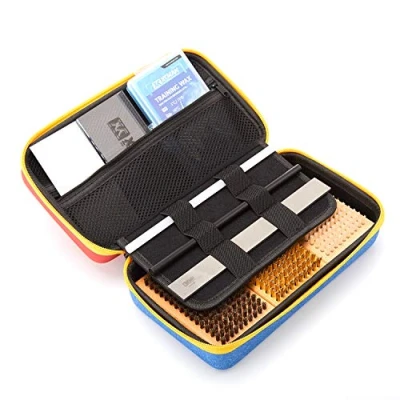Abbildung von XCMAN Komplettes Pinsel Set für Ski / Snowboard Waxing Tuning, Nylon, Messing, Rosshaarbürste, Metallschaber und PTEX Flachfeile