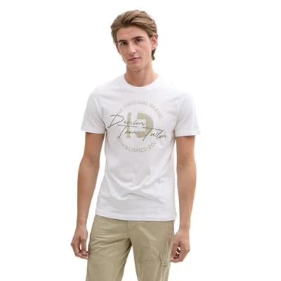 Abbildung von TOM TAILOR Denim T Shirt mit elastischem Bund, red Blue White Stripe, XS