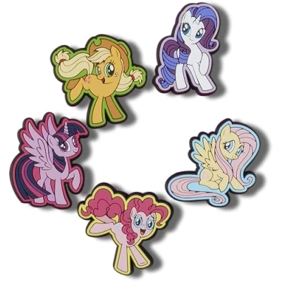 Abbildung von Crocs Unisex My Little Pony 5 Pack Schuhanhänger, Multicolor