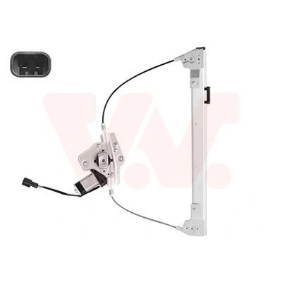 Abbildung von Van Wezel Fensterheber vorne links elektrisch mit Elektromotor ohne Komfortfunktion 1709261 FIAT: Panda II Hatchback