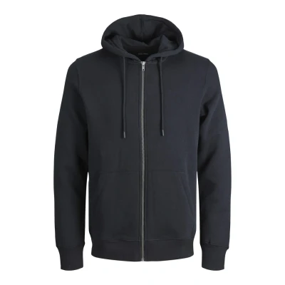 Abbildung von JACK&amp;JONES PLUS Herren Jjebradley Sweat Zip Hood Noos Pls Sweatshirt Jacke, Black, 4XL Größen