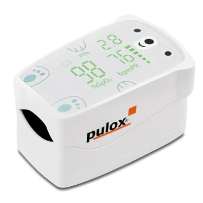 Abbildung von Pulox PO 235 Pulsoximeter für Kinder zur Messung von Sauerstoffsättigung, Pulsrate und PI Mit Alarmfunktion