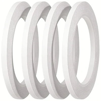 Abbildung von YISUMEI 4 Rolls Doppelseitiges Klebeband Dünn Selbstklebeband zum Nähen, Basteln, 6mm x 25 Meter pro Rollen