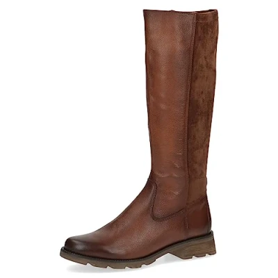 Abbildung von Caprice Plateaustiefel Cognac comb, Damen, Größe: 38.5, comb Schuhe