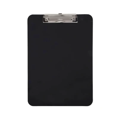 Abbildung von MAUL Klemmbrett A4 Schreibbrett aus Kunststoff im DIN Format Clipboard zum Aufhängen moderner Klemmer zur Aufbewahrung von Papier für Büro, Küche und Werkstatt Schwarz