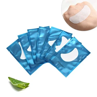 Abbildung von 50 Paare Augenpads für Wimpernverlängerung Wimpern Pads Bootsform Augen Patches Pad Zubehör Under Eye for Eyelash Extensions Gut Bleiben Lunamoon (Blue Boat)