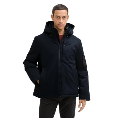 Abbildung von TOM Tailor Abnehmbarer Übergangsjacke, Herren, Größe: Medium, Sky captain melange