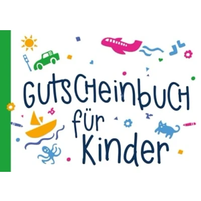 Abbildung von Gutscheinbuch für Kinder: Gutscheinheft zum selbst ausfüllen mit Gutscheinen, Geschenk Enkel, Sohn, Tochter, Patenkind, Kindergarten