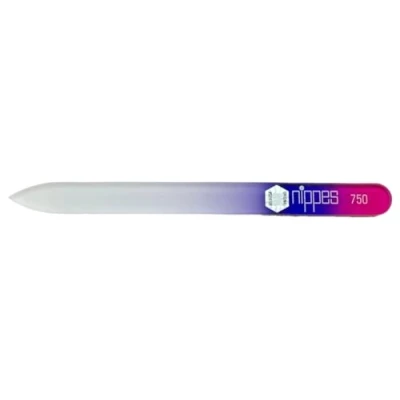 Abbildung von nippes Glasnagelfeile Lila 14 cm Beidseitig Verwendbar Glasfeile für Nägel Nagelfeile Glas Hochwertig