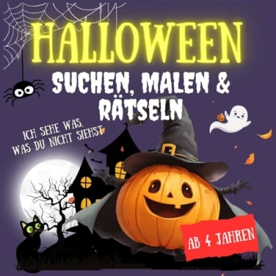 Abbildung von Ich sehe was, was Du nicht siehst Halloween Edition: Das Kinder Rätselbuch zum Suchen, Ausmalen und Entdecken für ein unvergessliches Erlebnis