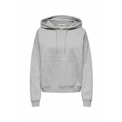 Abbildung von Only Damen Onlsweat L/S Hoodie Oversize Pkt SWT, Light Grey Melange, XXS