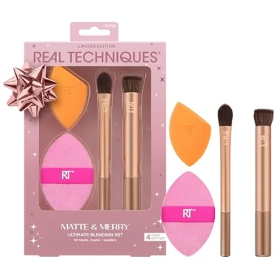 Abbildung von Real Techniques Matte + Merry SET Brush Sponge PUFF Pinselset, Größe: 280 g,