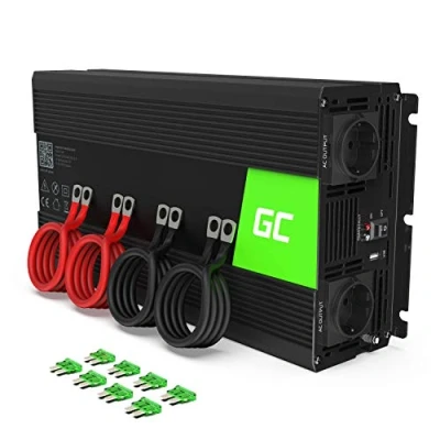 Abbildung von Green Cell® 2000W/4000W 12V auf 230V Reiner Sinus Volt kfz Spannungswandler Wechselrichter Konverter Pure Sine Wave Power Solar Inverter DC AC Umwandler Stromwandler Wohnwagen Auto Autoladegerät