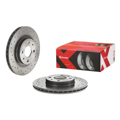 Abbildung von BREMBO XTRA LINE 09.8903.1X Bremsscheibe 260 20 4 gelocht/innenbel. beschichtet mit Schrauben