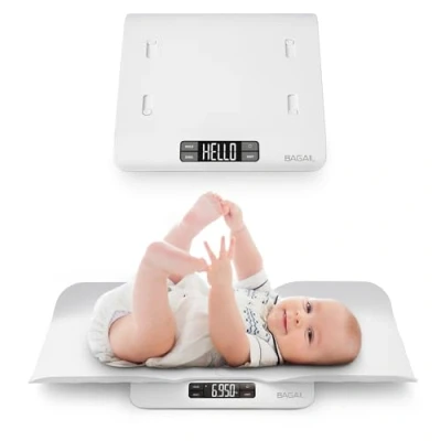 Abbildung von BAGAIL Babywaage Mit Sicherer Und Bequemer Wiegefläche, Mehrere Wiegemodi, Kann Auch Als Kleinkindwaage, Haustierwaage, Digitale Kinderwaage bis 30Kg