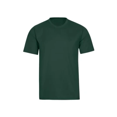Abbildung von Trigema Herren T Shirt aus Baumwolle 637202, Tanne, L