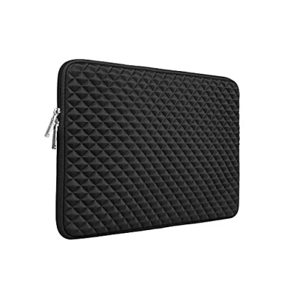 Abbildung von RAINYEAR 14 Zoll Laptop Hülle Tasche Diamant Schaum Sleeve Laptoptasche Stoßfeste Schutzhülle Gepolsterte Abdeckbeutel Laptophülle Kompatibel für Notebook Computer Ultrabook Chromebook(Schwarz)