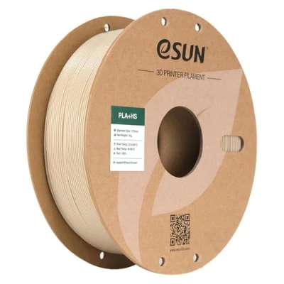 Abbildung von eSUN PLA+ Filament 1.75mm, PLA+HS Hochgeschwindigkeitsdruck 3D Drucker Maßgenauigkeit +/ 0.03mm, 1KG Spule (2.2 LBS) Speedy PLA Plus für High Speed Drucker,Knochenweiß