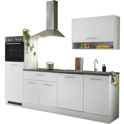Abbildung von BASIC by Balculina Küchenzeile »Eddy«, Breite 260 cm, wahlweise mit E Geräten