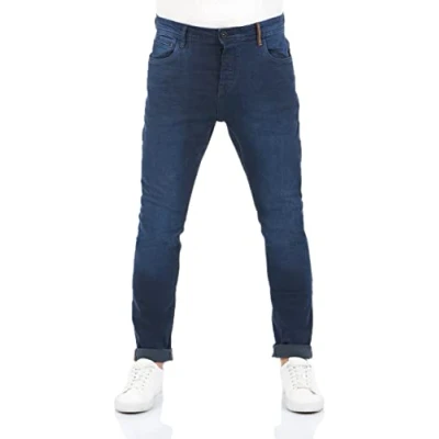 Abbildung von riverso Jeans Herren Stretch Tapered Fit RIVToni Jeanshose Hose Denim, Farbe:Dark Blue Denim (D233), Größe:34W / 30L