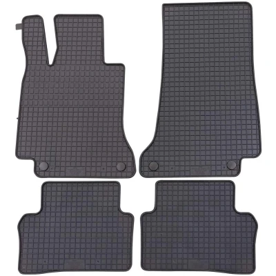 Abbildung von Petex 44310 Fußmattensatz Gummi vorne und hinten 4 schwarz MERCEDES BENZ: E Class Saloon, All Terrain, T modell