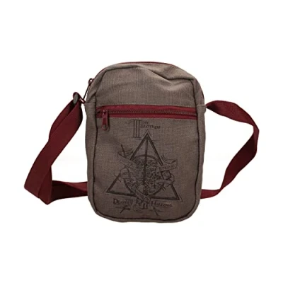 Abbildung von SD Toys Unisex Bolsa Pequeña Tela Kleine Tasche aus Canvas Deathly Hallows Harry Potter, Bunt