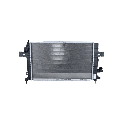 Abbildung von NRF EASY FIT 58340 Kühler, Motorkühlung Aluminium 600 366 27 mit Gummitülle Kühlrippen gelötet OPEL: Astra H Caravan, Hatchback