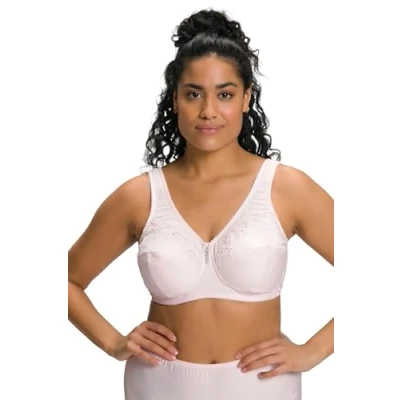 Abbildung von Ulla Popken Damen Entlastungs BH, ohne Bügel, Strassanhänger, Cup C G BRA, blütenrosa, 95G