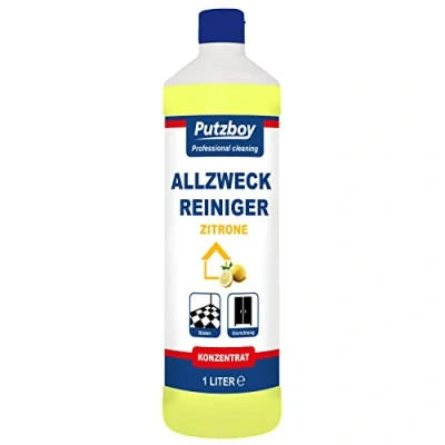 Abbildung von PUTZBOY Allzweck Reiniger Zitrone Konzentrat Universalreiniger für Böden und Oberflächen 1 Liter Made in Germany
