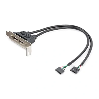 Abbildung von StarTech.com 2 Port USB 2.0 Low Profile Slotblech Buchse