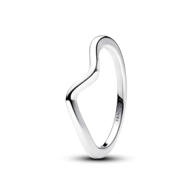 Abbildung von PANDORA Timeless Polierte Welle Ring aus Sterling Silber, Größe 54, 193095C00 54