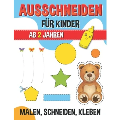 Abbildung von Ausschneiden für Kinder ab 2 Jahren: Das gigantische Bastel Abenteuer kleine Bastler Bastelbuch Jahre Jungen und Mädchen