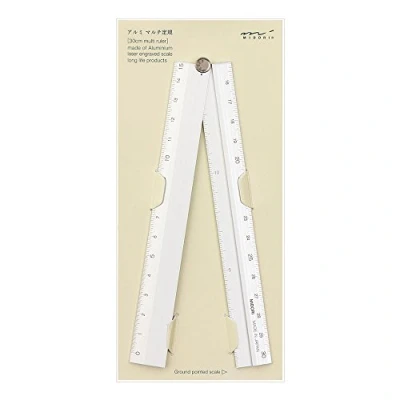 Abbildung von Midori Alumi Malti Ruler 30cm Silver