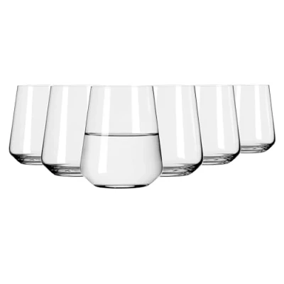 Abbildung von RITZENHOFF 6301003 Wasserglas 500 ml Serie Lichtweiss 6 Stück Trinkgläser im Geschenkset, stilvoll Made in Germany
