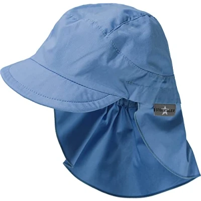 Abbildung von Sterntaler Baby Mädchen Schirmmütze mit Bindebändern und Schutz für den Nacken Mütze, Rot (Rot 840), (Herstellergröße: 47)