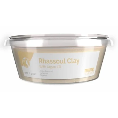 Abbildung von Fatima&#039;s Garden Ghassoul mit Argan &amp; Eukalyptus Detox Weichmacher, 150g