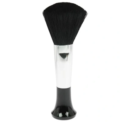 Abbildung von Fantasia Stand Puderpinsel, Professioneller Makeup Pinsel, feinstes Naturhaar, Höhe: 15cm, Schwarz/Silber
