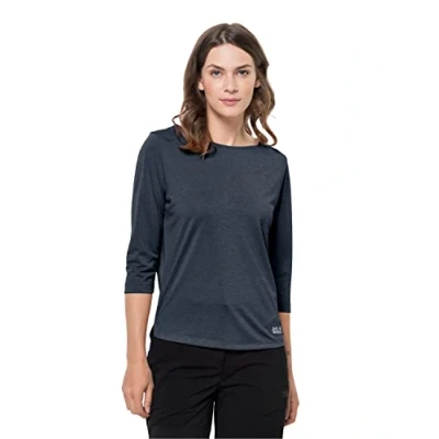 Abbildung von Jack Wolfskin PACK &amp; GO T W Funktion Langarmshirt, Damen, Größe: Small, Night blue