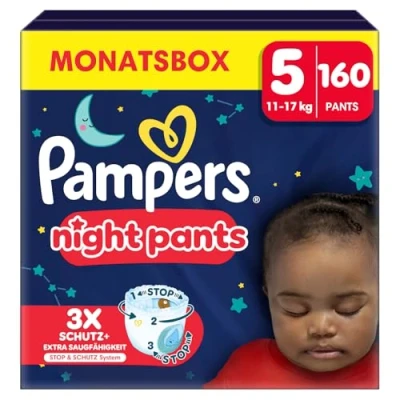 Abbildung von Pampers Baby Dry Night Pants Windeln Größe 5 1217 kg 160er Pack