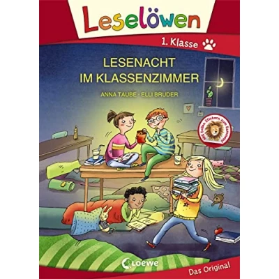 Abbildung von Leselöwen 1. Klasse Lesenacht im Klassenzimmer (Großbuchstabenausgabe): Erstlesebuch für Kinder ab 6 Jahre