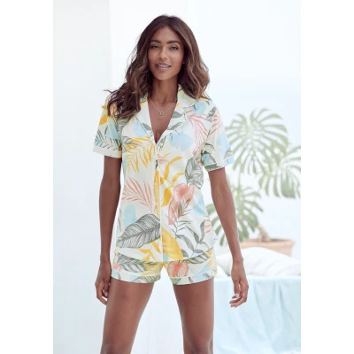 Abbildung von Lascana Shorty Pyjama, Damen, Größe: 32/34, Gemustert allover