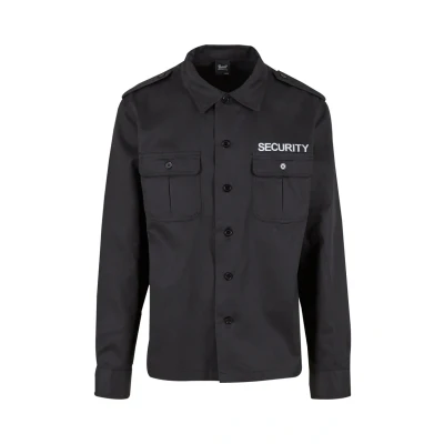 Abbildung von Brandit Herren Security US Shirt Long Sleeve Klassisches Hemd, Black, XXL
