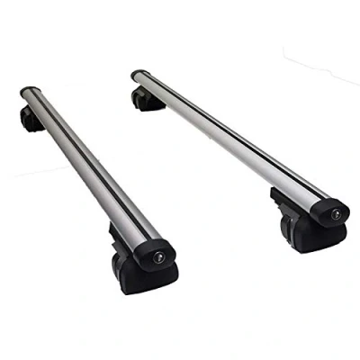 Abbildung von Summit SUM 003 Semi Universal Dachträger (Paar) für Autos mit Laufschienen, Aluminium 1,35 m lang, 2er Set