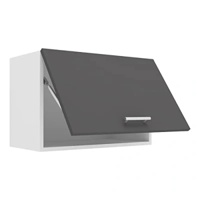 Abbildung von VCM Küchenschrank Breite 60 cm Klappschrank Hängeschrank Küche Küchenmöbel Esilo Weiß/Anthrazit