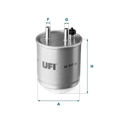 Abbildung von UFI 25.083.00 Ölfilter Filtereinsatz FIAT: Ducato III Van, Tipo Estate, Punto Evo Hatchback, ALFA ROMEO: Giulietta MiTo, Van