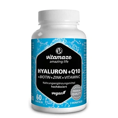 Abbildung von Vispura HYALURONSÄURE 200 mg hochdos.+Coenzym Q10 vegan