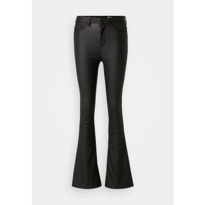Abbildung von Noisy may Damen Nmsallie Hw Flare belagte bukser Noos Jeans, Schwarz, S / 32L EU