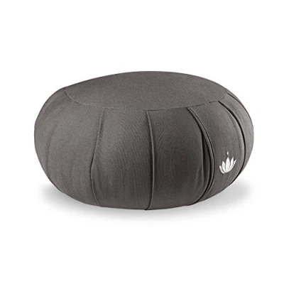 Abbildung von Lotuscrafts Zafu Kissen Kapok Delight Sitzhöhe 15 cm Meditationskissen Yogakissen mit Kapokfüllung Waschbarer Bezug aus Bio Baumwolle Yoga Zafukissen