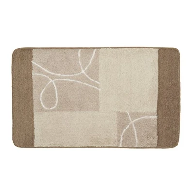 Abbildung von Kleine Wolke Badteppich Curly hellgrau 60 x 100 cm