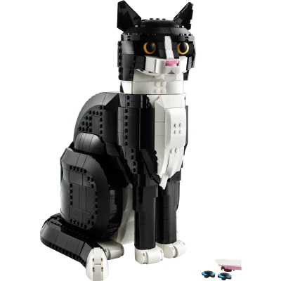 Abbildung von LEGO® Konstruktionsspielsteine »Schwarz weiße Katze (21349), LEGO Ideas«, (1710 St.), Seltenes Set; Made in Europe